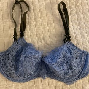 Sexy Blue Victorias Secret Lace Bra